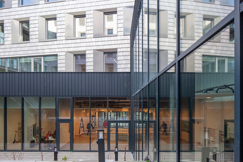 La nouvelle cité administrative d'Amiens (Somme) - Passerelle