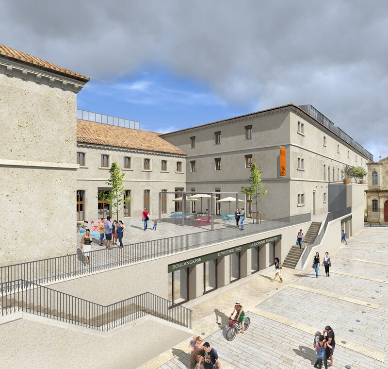Projet de réhabilitation de la prison Sainte-Anne à Avignon (Vaucluse) par LC2I, Fabre/Speller, Huit et demi et Girard