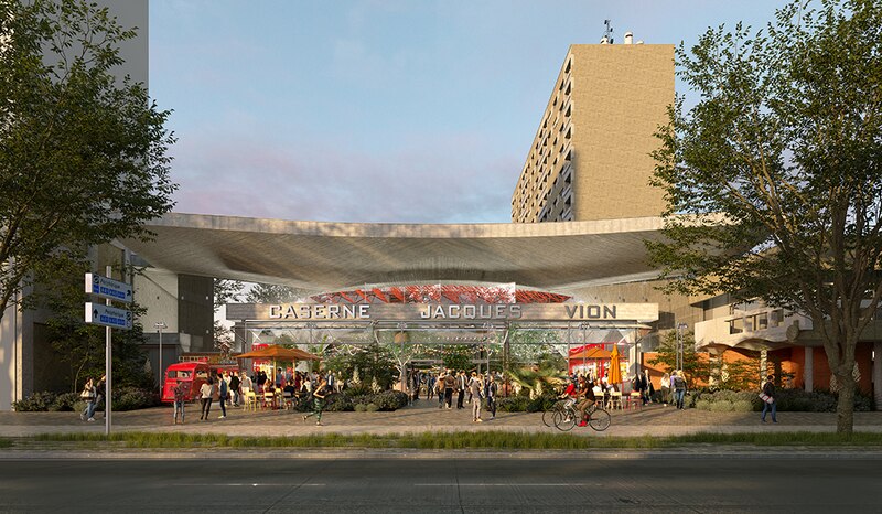 Projet pour la caserne Jacques-Vion a? Toulouse - Rue