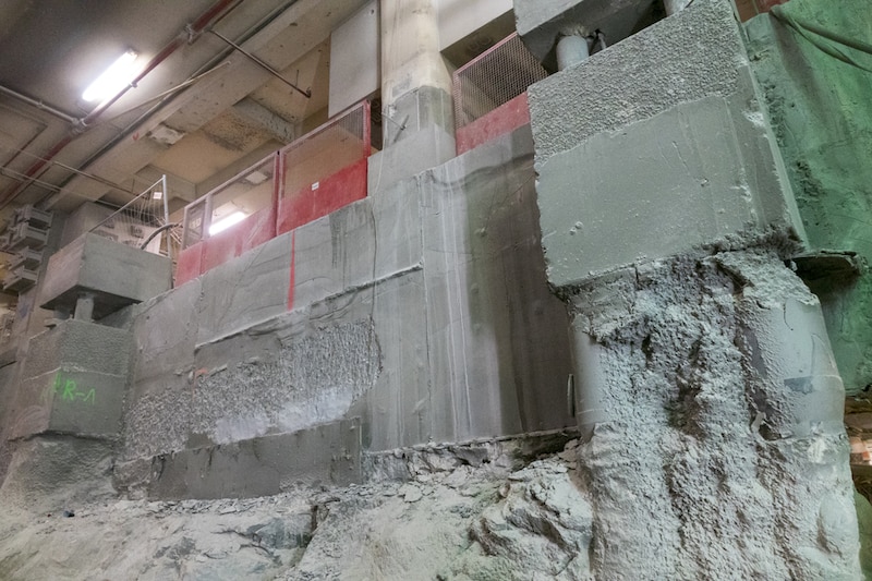 Chantier de la gare Eole La Défense