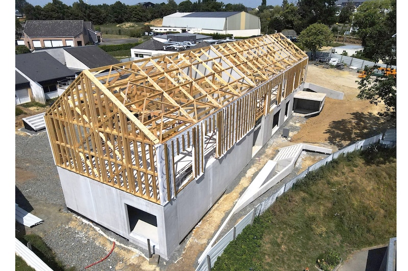 Ecole élémentaire de la ville de Melesse : mise en place du chantier