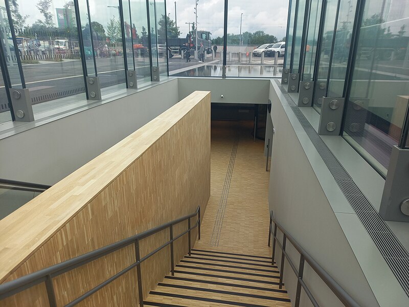 Le nouveau pavillon d'accueil (verrière) du Parlement européen de Strasbourg
