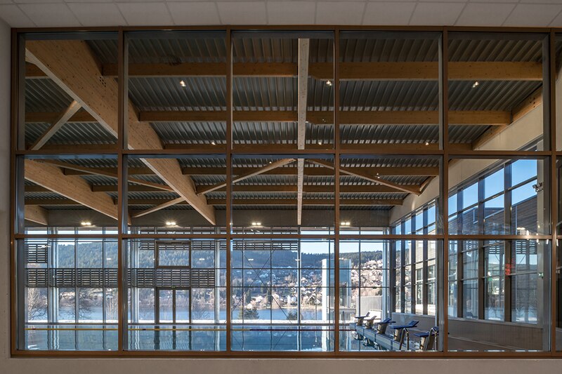 Le centre aquatique de Gérardmer (Vosges) reconstruit