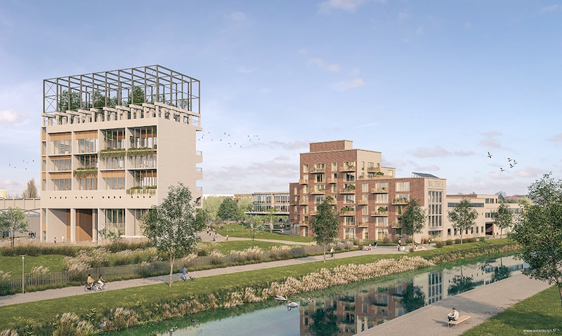 Projet (non contractuel) pour la transformation du site Terken sur l’écoquartier de l’Union (Roubaix et Tourcoing)