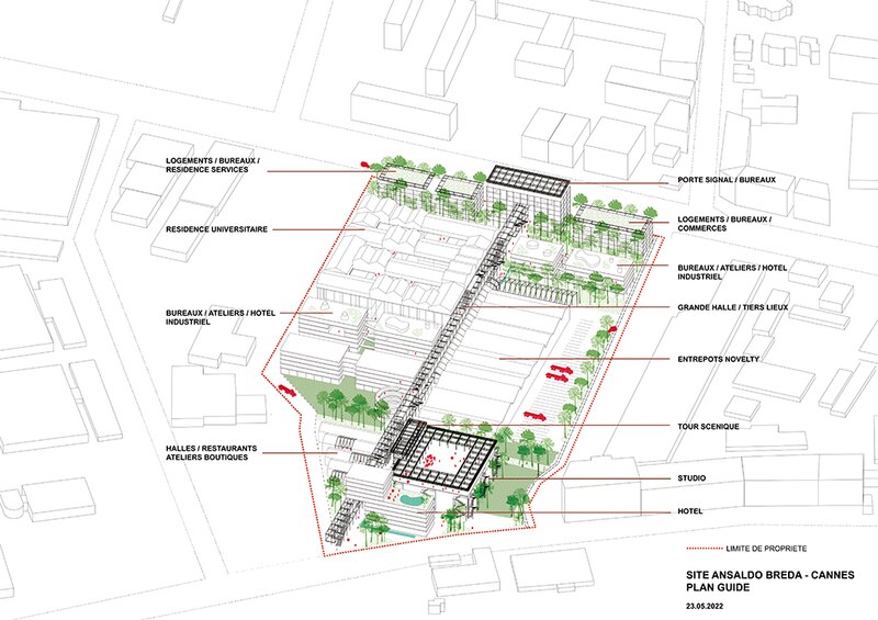 Reconversion de la friche industrielle et urbaine dite d’Ansaldobreda à Cannes-La Bocca