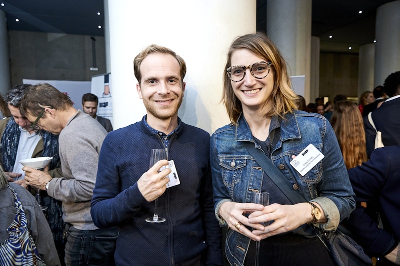 Simon Guesdon, photographe, et Claire Eicher (Nineteen Groupe)