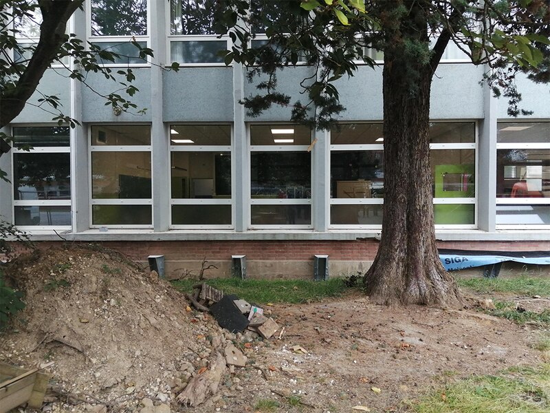 Réhabilitation EnergieSprong sur une école lilloise - Supports métalliques