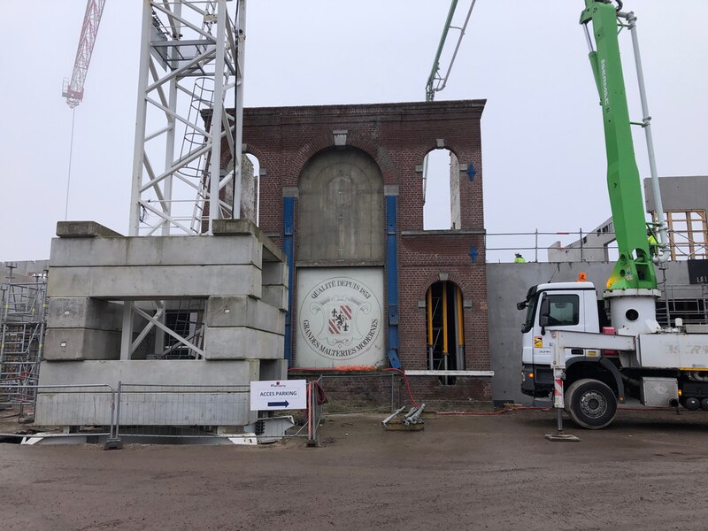Chantier du campus Fermentis à Marquette-lez-Lille (Nord)