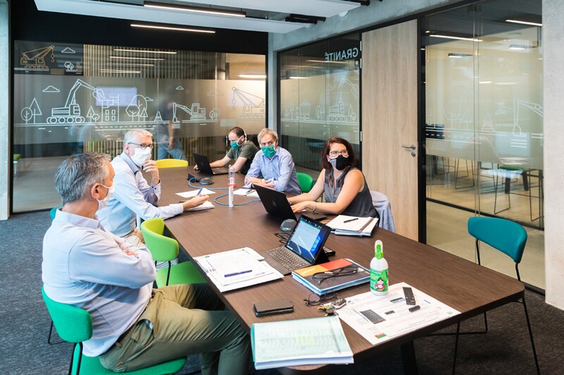 Nouveau siège du groupe de travaux publics Charier à Couëron (Loire-Atlantique)