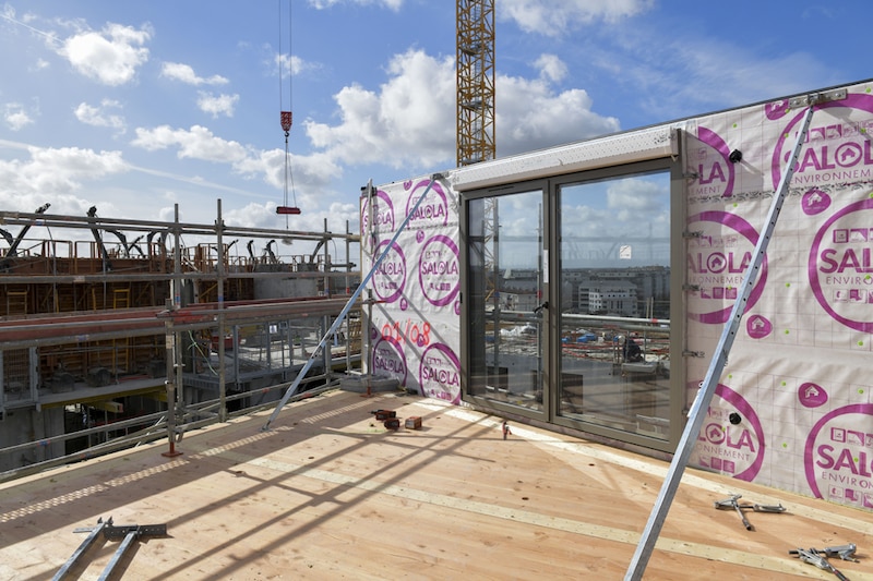 Chantier de la tour Hypérion à Bordeaux (Gironde)