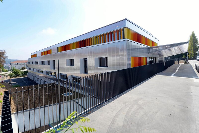 Collège en paille Jean-Lamour de Nancy ((Meurthe-et-Moselle)