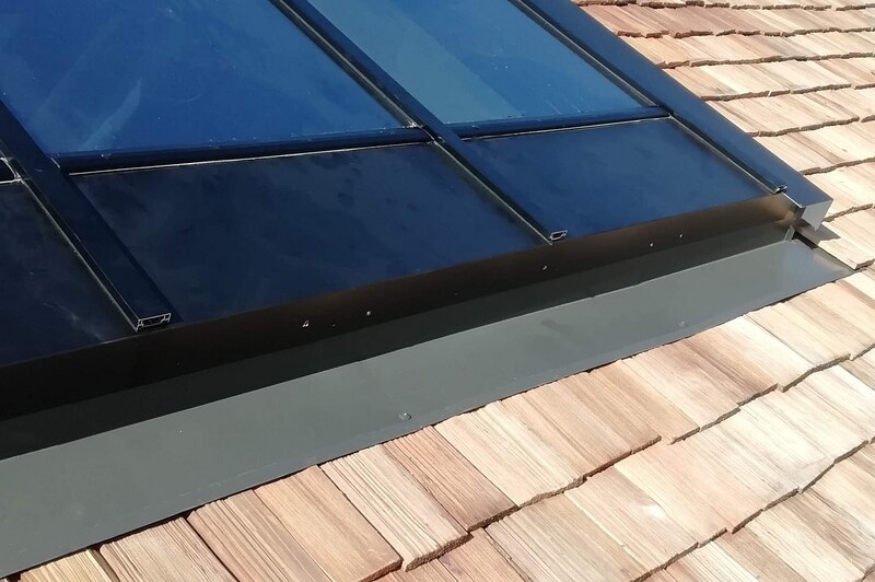 Couverture tavaillons et capteurs