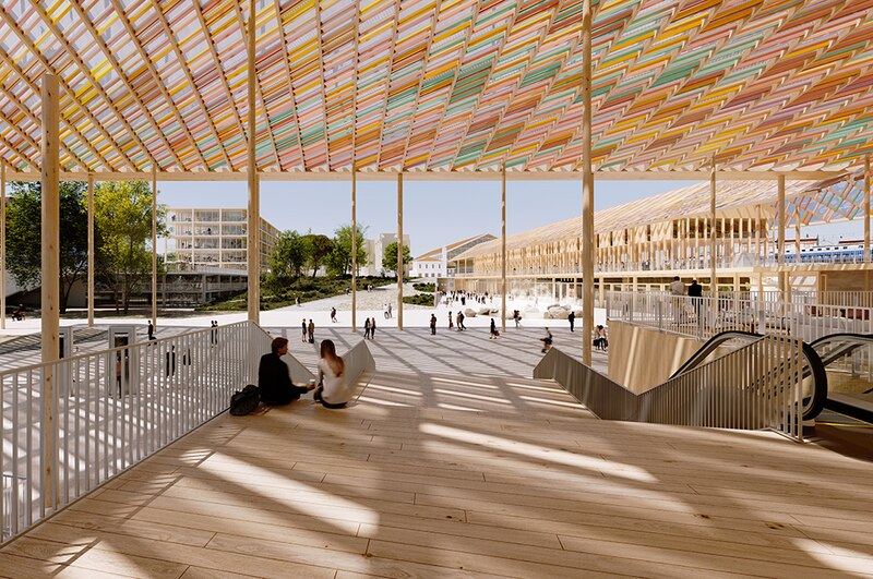 Nouvelle gare Saint-Charles à Marseille - Vers la gare historique