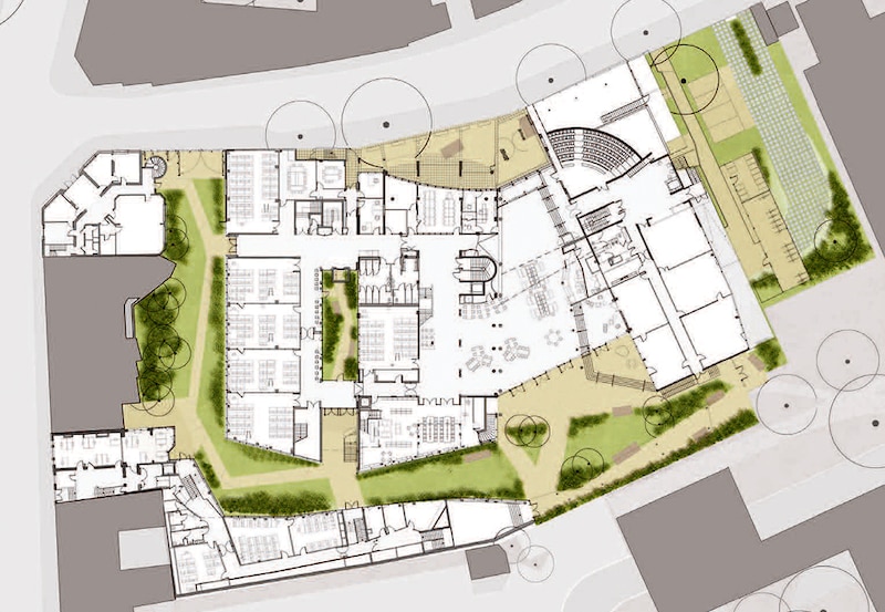Le nouveau campus-village Iéseg à Lille - Plan
