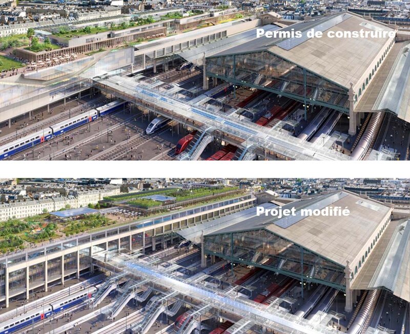 Le projet de rénovation de la gare du Nord à Paris modifié