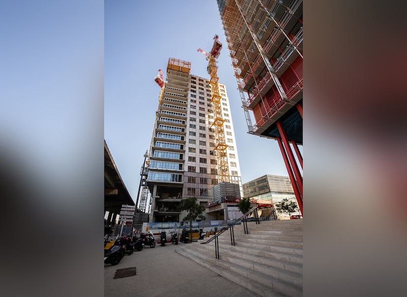 Chantier de la tour Le Mirabeau à Marseille (Bouches-du-Rhône)