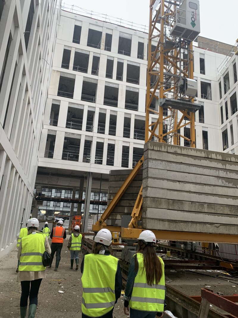 Chantier du futur siège du Groupe Up à Gennevilliers (Hauts-de-Seine)