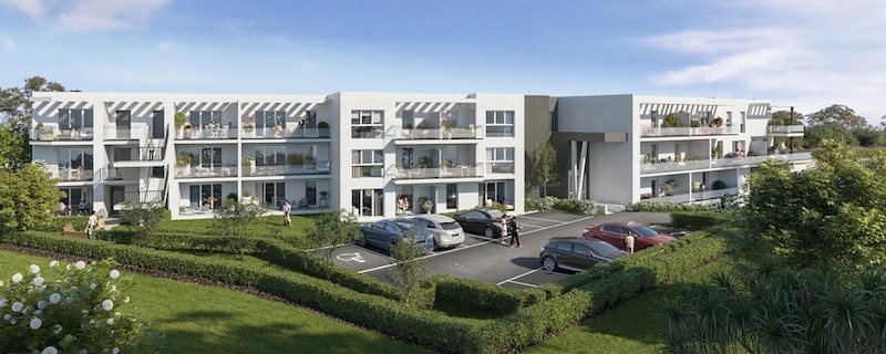« Le Rocher blanc » à Vitrolles (Bouches-du-Rhône) ; European Homes, promoteur, International Constructions, architecte