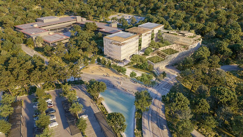 Projet Pôle Innovation à Sophia Antipolis (Alpes-Maritimes) par Elizabeth de Portzamparc