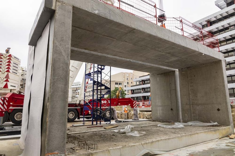 Grand Paris Express : le couloir d’accès à la future gare de Créteil-L’Echat vient d’être mis en place «au chausse-pied»