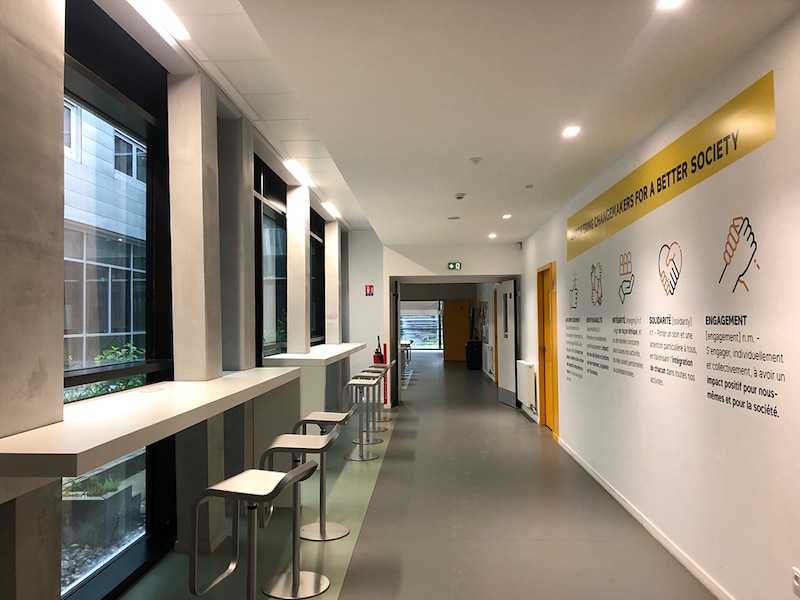 Le nouveau campus-village Iéseg à Lille - Espace de circulation