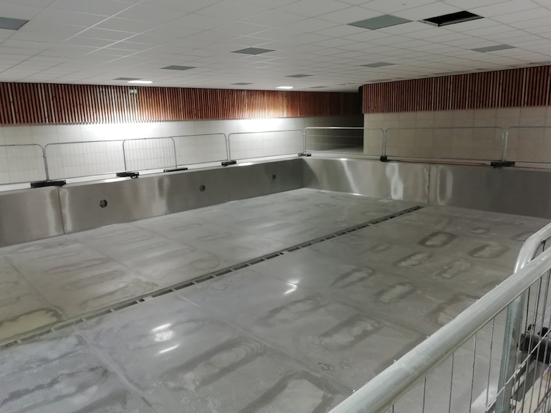 Chantier de l'Aquapôle d'Amiens: bassin d'aquasport