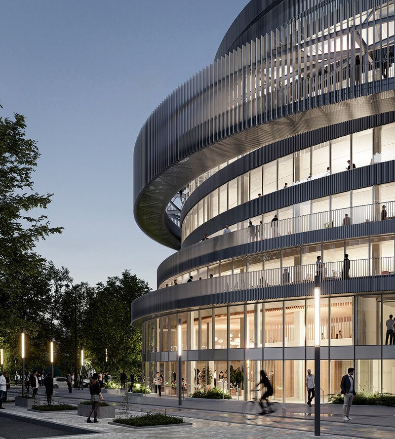Future Cité universelle à la Porte de Pantin à Paris - la façade