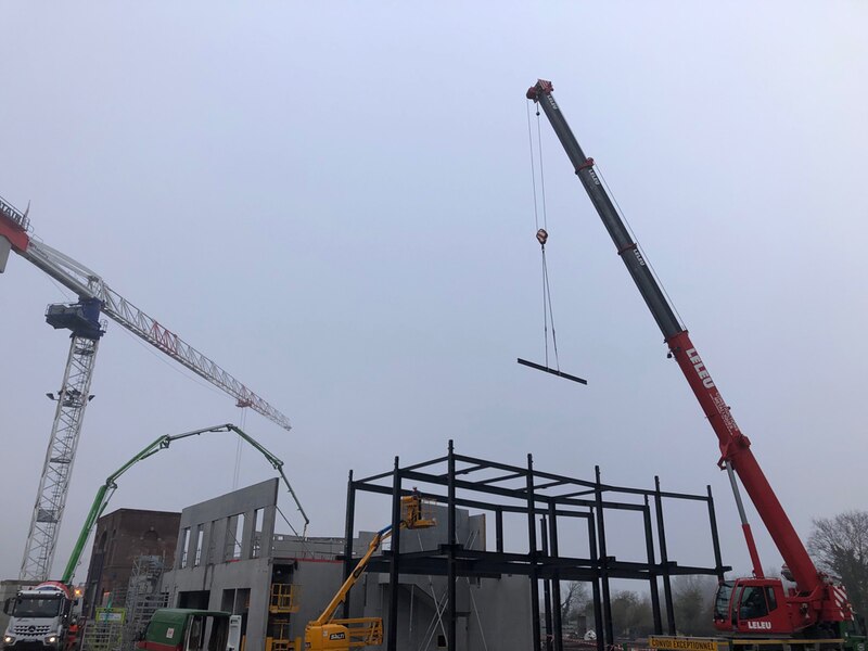 Chantier du campus Fermentis à Marquette-lez-Lille (Nord)