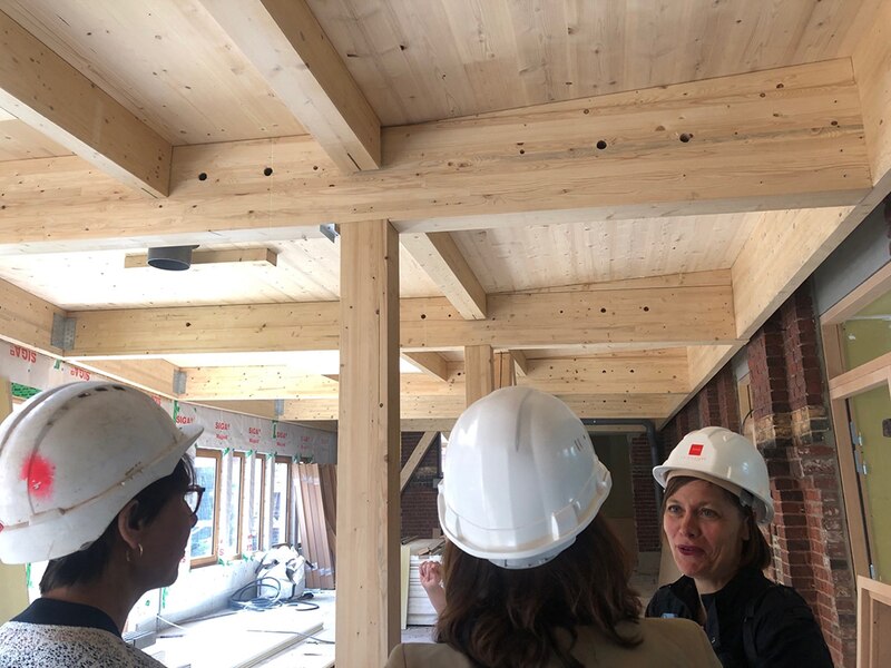 Ecoles lilloises en chantier - Ossature bois a? l'e?cole Brasseur