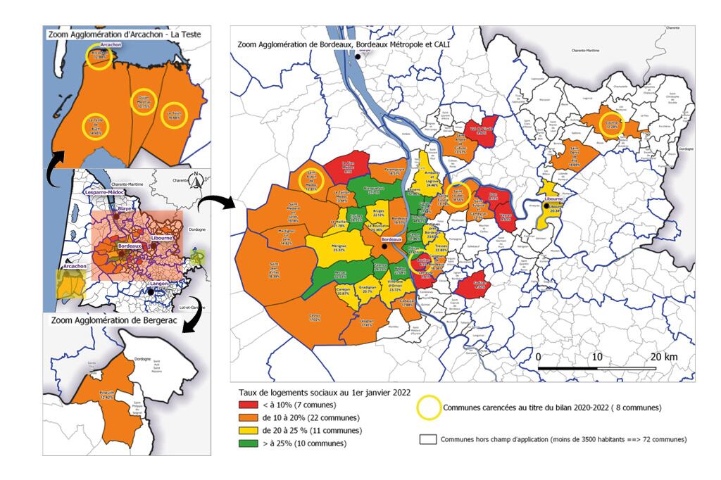 Assouplissement de la loi SRU pour 12 communes girondines
