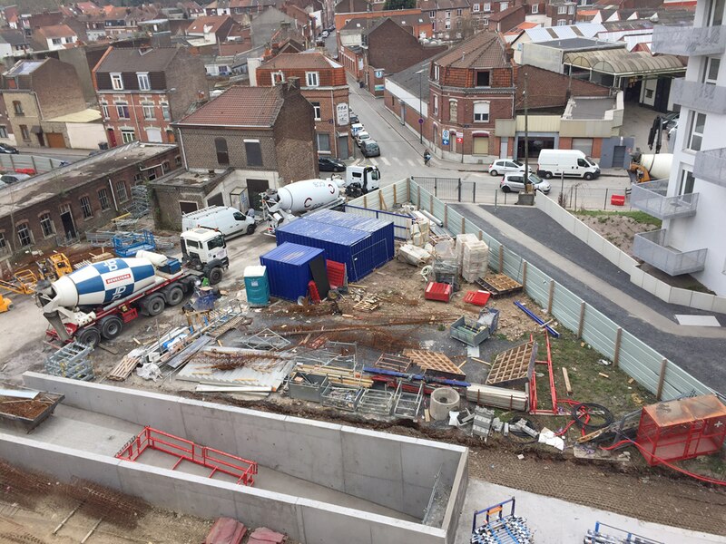 Chantier du Lillenium de Lille: parcelle