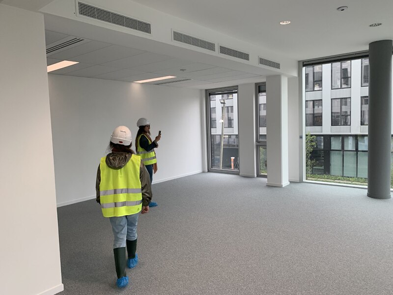 Chantier du futur siège du Groupe Up à Gennevilliers (Hauts-de-Seine)