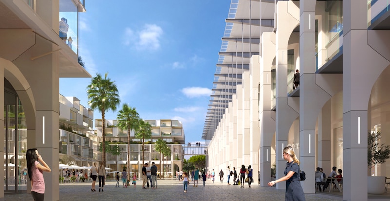 Projet pour le nouveau stade de football de Nîmes (Gard)