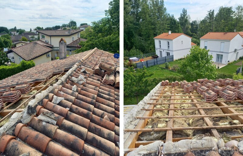 Dépose tuiles