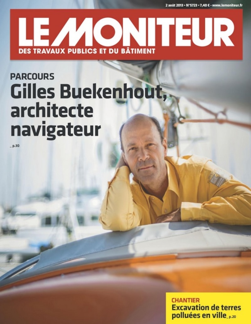 En 2013, dans le cadre d’une série d’articles consacrés aux sportifs du BTP, Gilles Buekenhout avait fait l’objet d’un portrait et de la couverture du Moniteur. © Le Moniteur