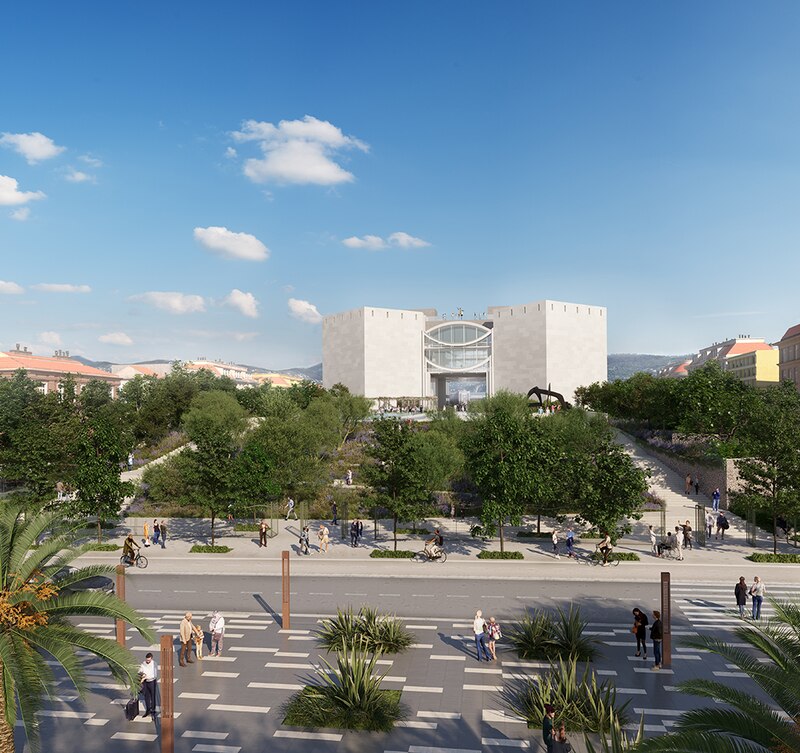 Projet pour l’extension de la promenade du Paillon à Nice (Alexandre Chemetoff/João Luís Carrilho da Graça)