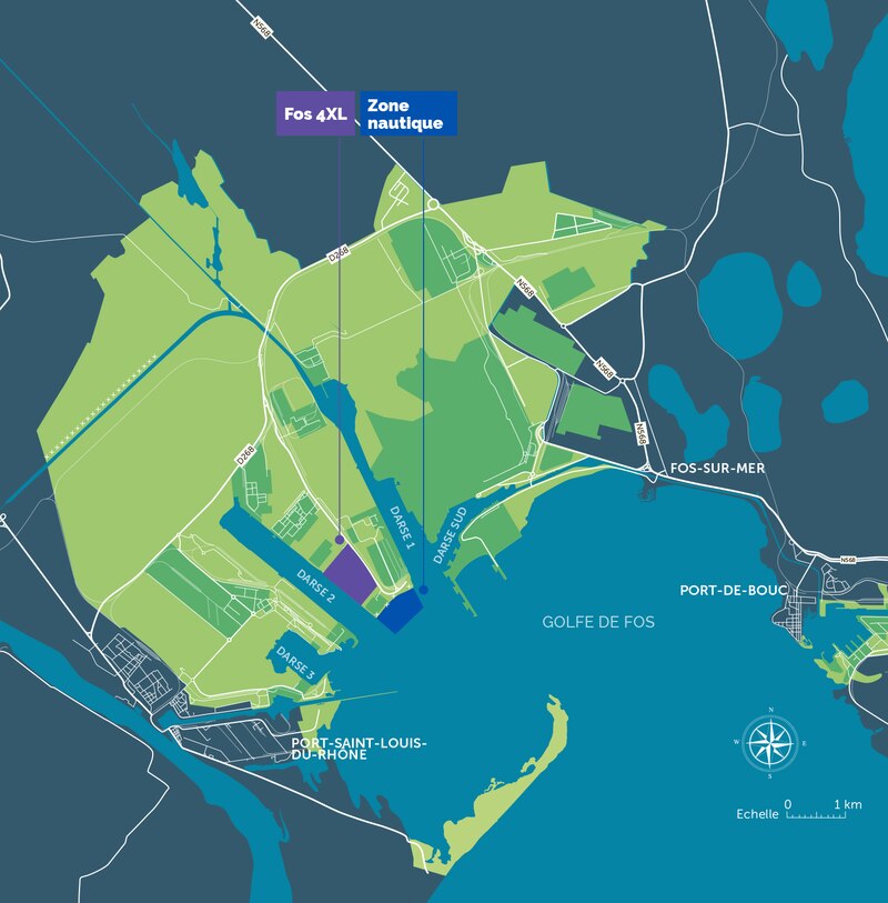 Zones d’implantation du projet Deos