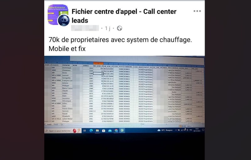 Fichier d'adresses 2