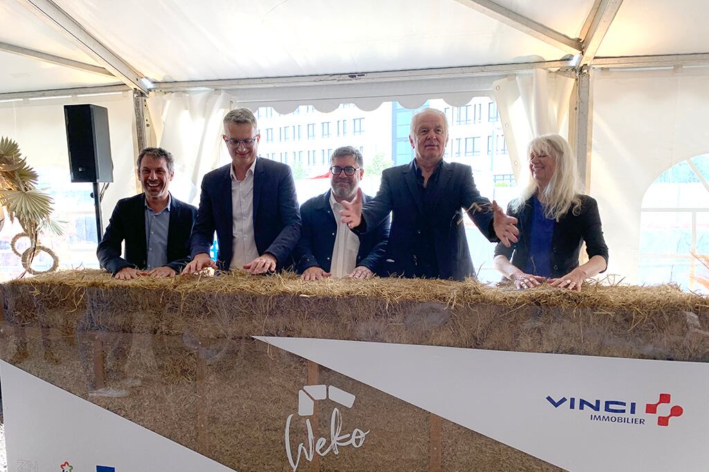 Cérémonie de "première botte" sur le chantier Weko à Montpellier