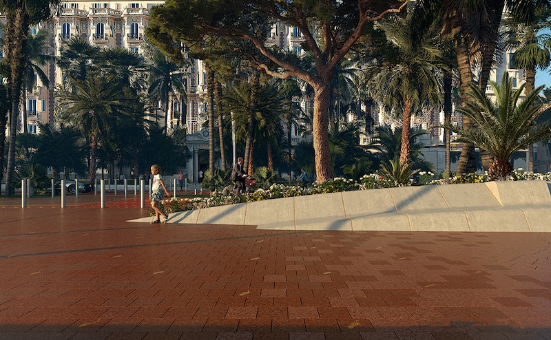 Projet de réaménagement de la Croisette à Cannes par AURC et Snøhetta