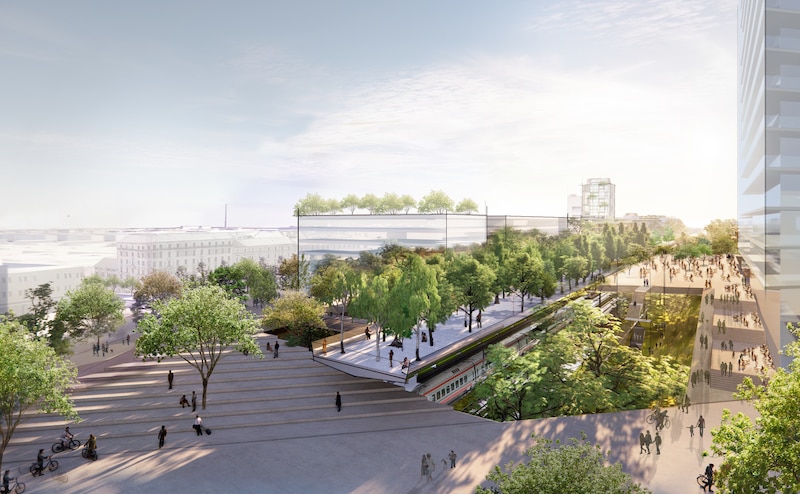 La forêt suspendue à proximité du futur village olympique de Milan.