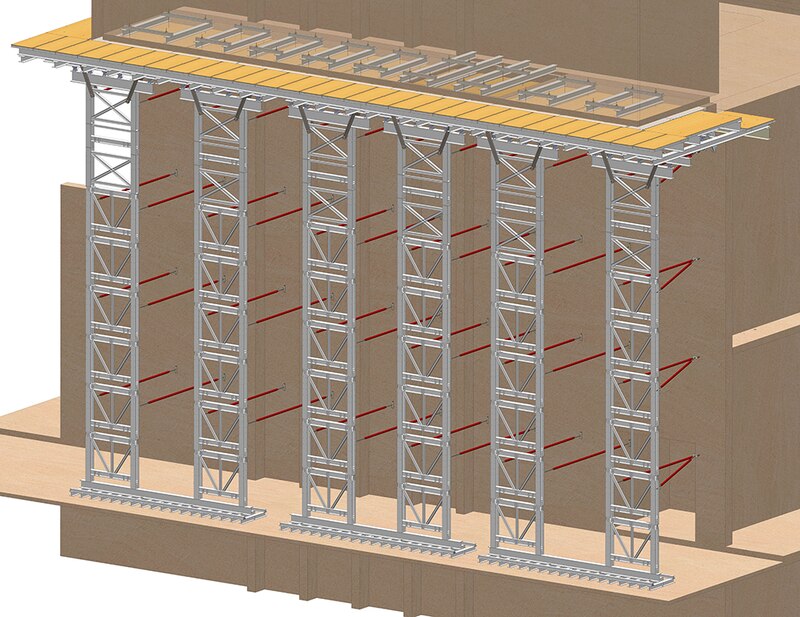 Etaiements (projet pour une usine de traitement de déchets à Chalampé, Haut-Rhin)