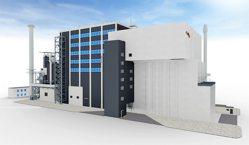 Projet pour une usine de traitement de déchets à Chalampé, Haut-Rhin