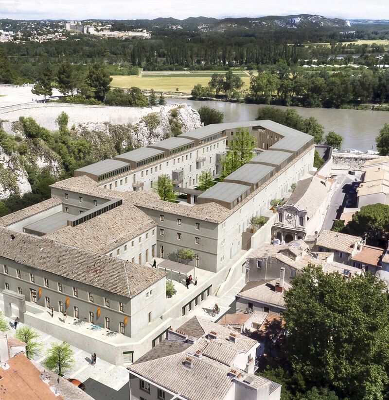 Projet de réhabilitation de la prison Sainte-Anne à Avignon (Vaucluse) par LC2I, Fabre/Speller, Huit et demi et Girard