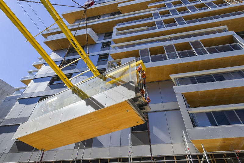 Chantier de la tour Hypérion à Bordeaux (Gironde)