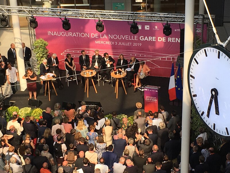 Nouvelle gare de Rennes: inauguration