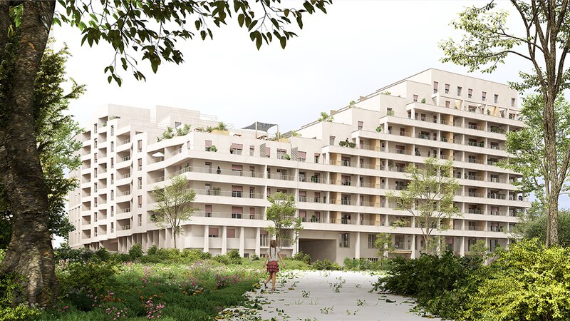 Projet Eiffage Construction:VLAU pour Lumi à Bordeaux (logements)