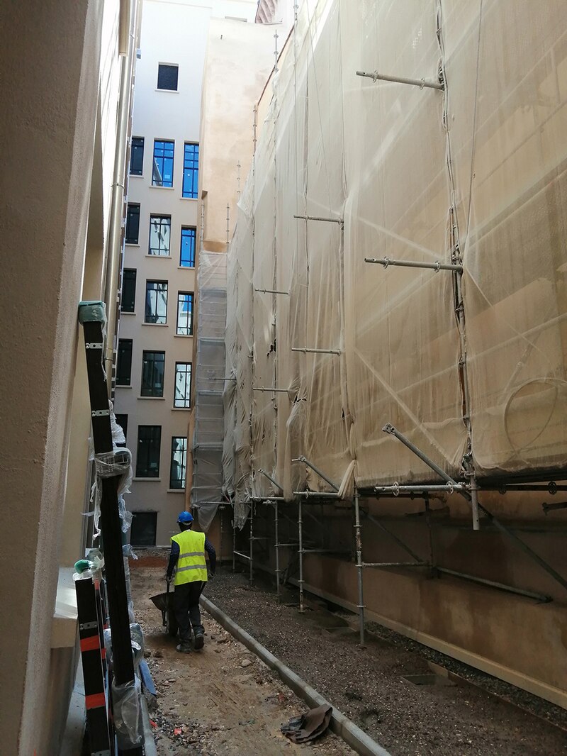 Chantier de Grand Central-Nouvel Hôtel de la Poste à Marseille, par Arkadea (Icade Promotion et La Poste immobilier) et Sud Architectes