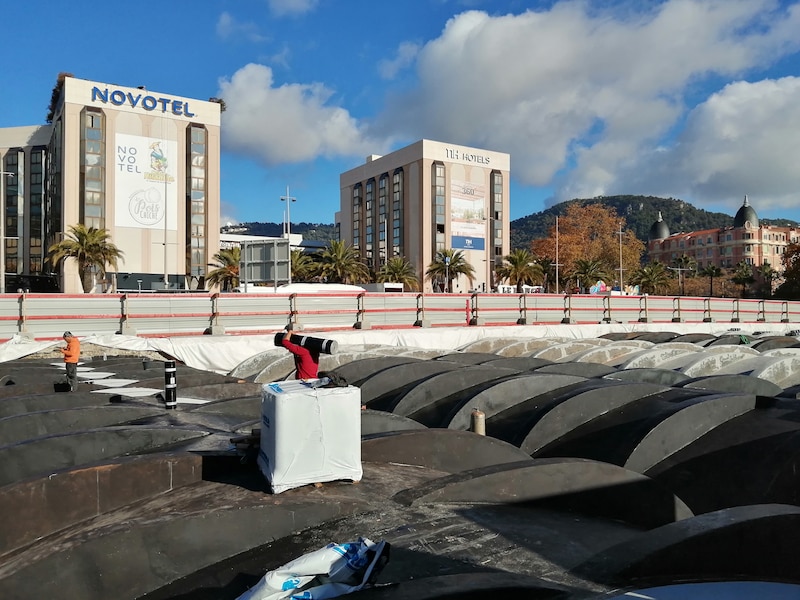De?molition de l'Acrolopis a? Nice - Etanche?ite?
