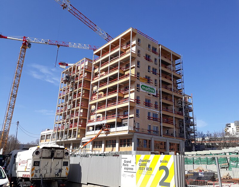 Immeuble mixte à Issy-les-Moulineaux (Hauts-de-Seine)